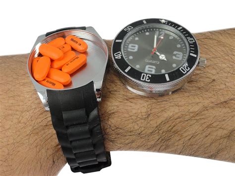 fake watch with hidden compartment|Amazon.com: Hidden Compartment Watch.